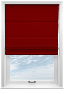 Windermere, Merlot - Twist&Fit Roman Blind